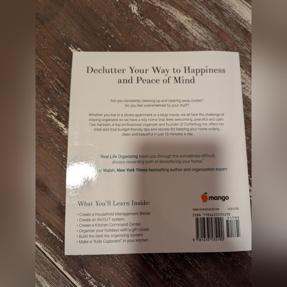 Real Life Organizing Book paperback - Picture 10 of 13